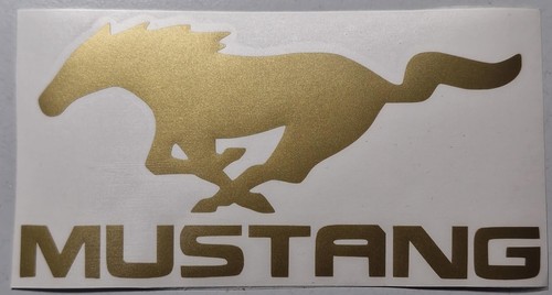 Ford mustang aufkleber gold - ford,